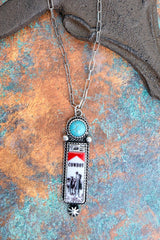 TIPI Cowboy Lighter Silvertone Necklace