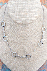 TIPI Bridle Row Silvertone Necklace