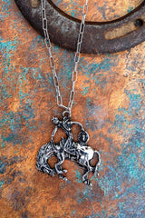 TIPI Wildhorse Ridge Silvertone Necklace