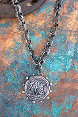 TIPI Saddleborn Spirit Silvertone Necklace
