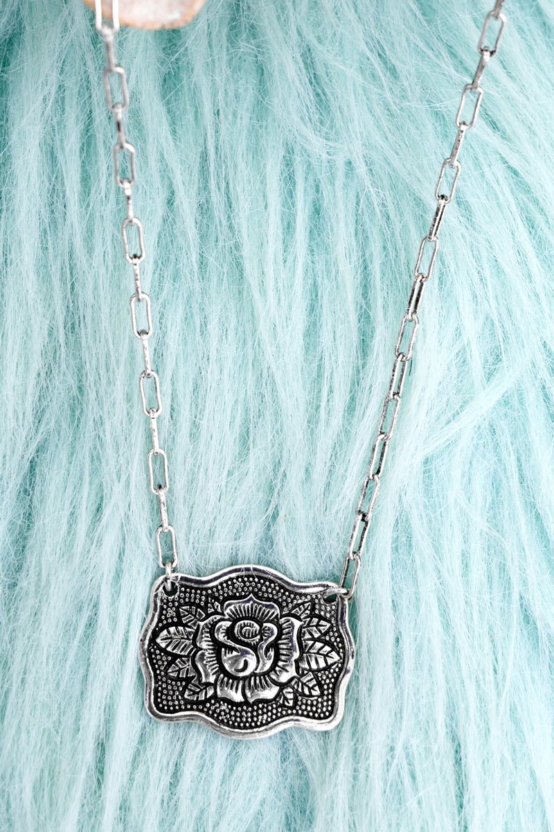 TIPI Sweetwater Rose Silvertone Necklace