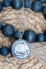TIPI Mesa Roamer Silvertone Armadillo Necklace