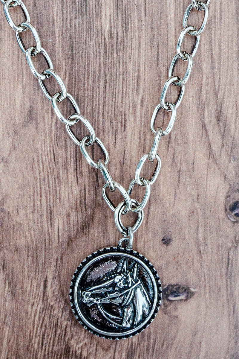 TIPI Shadow Ranch Silvertone Necklace