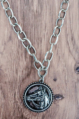 TIPI Shadow Ranch Silvertone Necklace