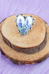 TIPI Blooming Heart Silvertone Ring