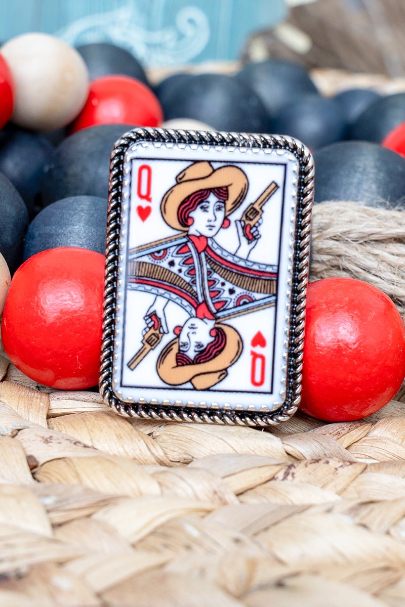 TIPI Rebel Queen Silvertone Ring