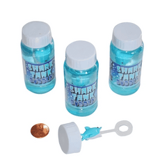 Plastic Shark Tank Bubble Bottles (24 total bubbles in 2 boxes) 80?› each