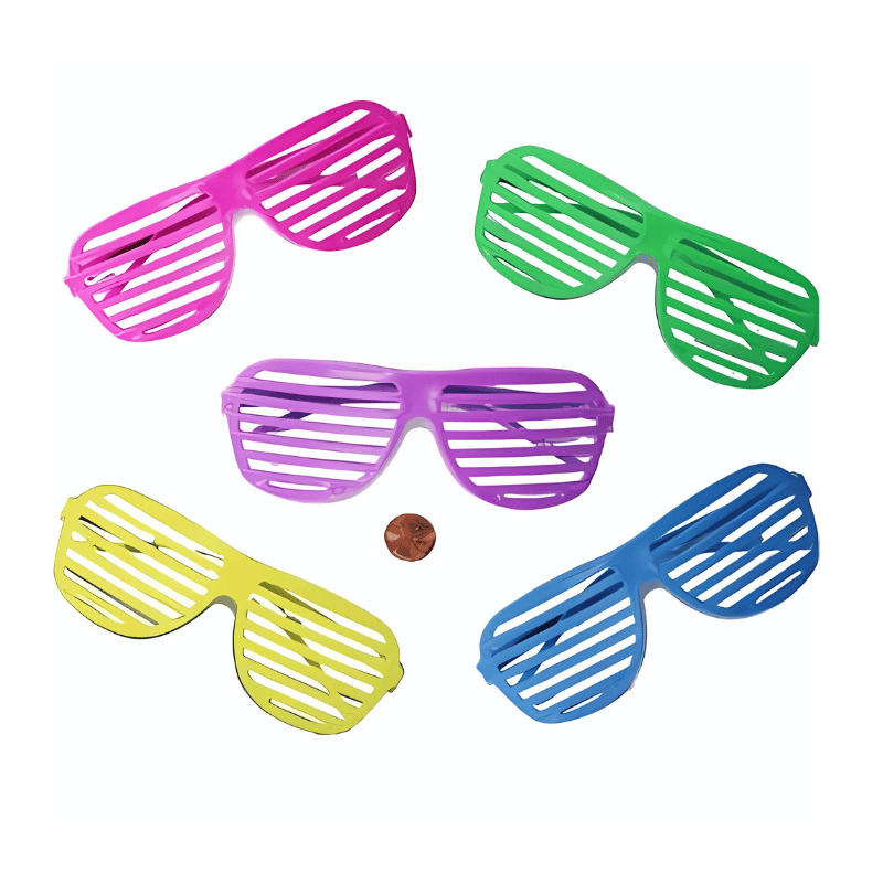 Plastic Shutter Shade Glasses (12/package) 65?› each