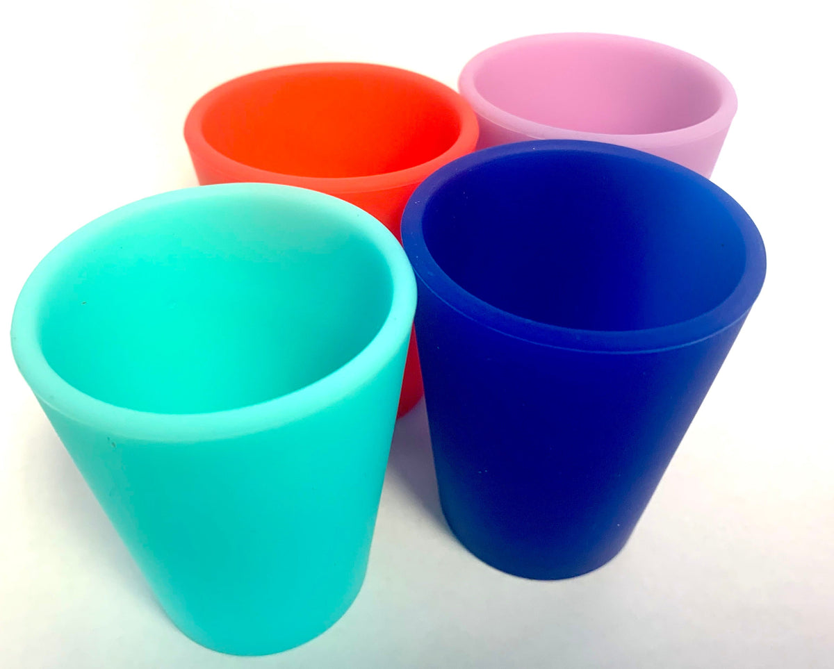 SILICONE DRINKING SHOT GLASSES (sold by the piece or dozen)