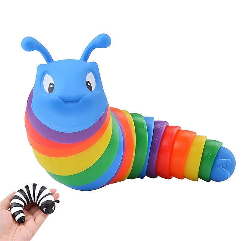 Slug Fidget Toy ƒ?? 5.7" Sensory Wiggly Slug for Kids & Adults