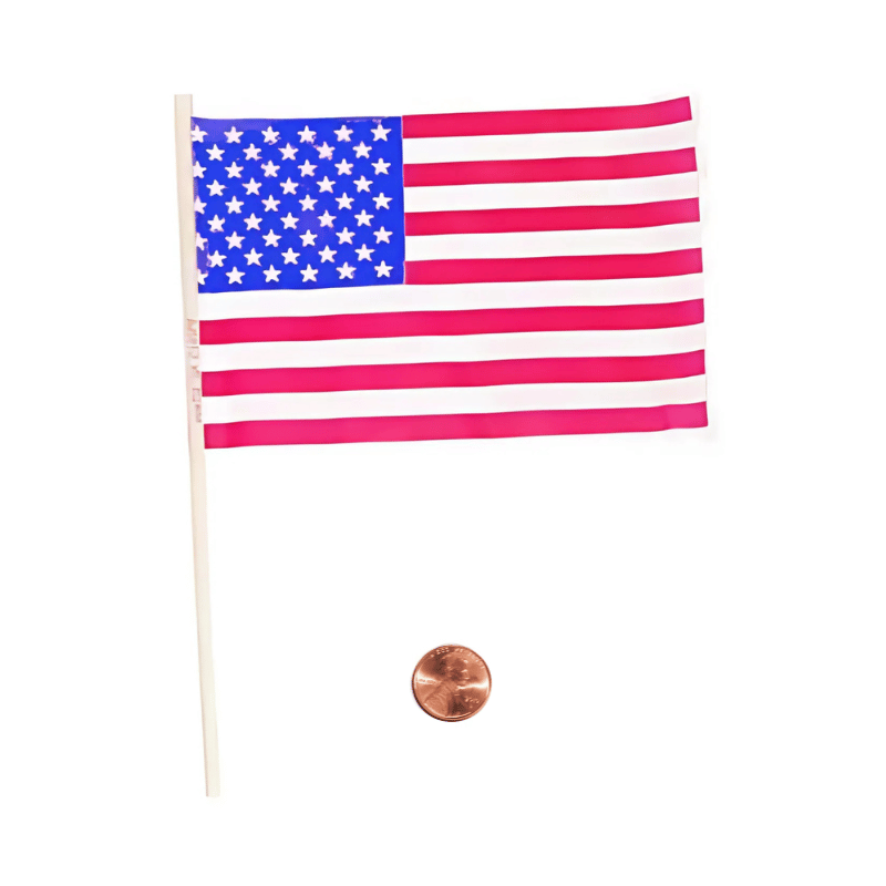 Small Plastic American Flags (144 total Flags in 2 bags) 14?› each