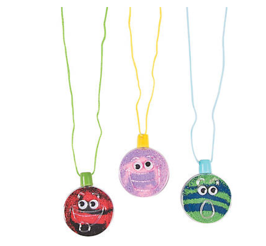 Wiggle Eye Sand Art Necklace (12/package) 71?› each