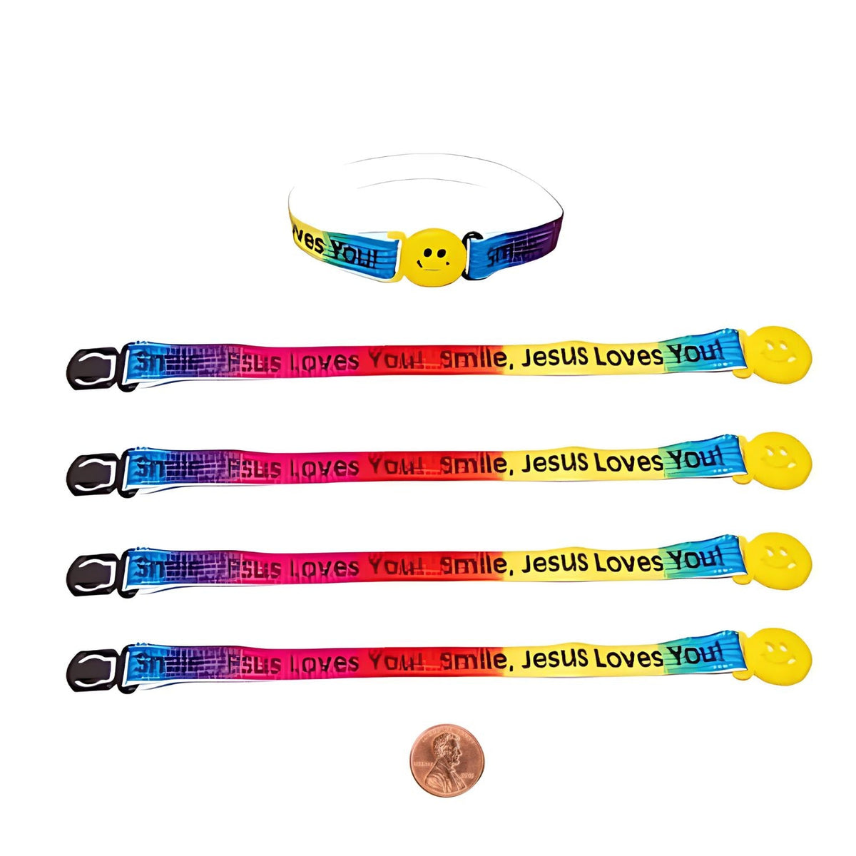 Jesus Loves You Bracelet  (24 total bracelets in 2 bags) 27?› each