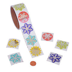 Snowflake Sticker Roll (100/roll) 3?› each