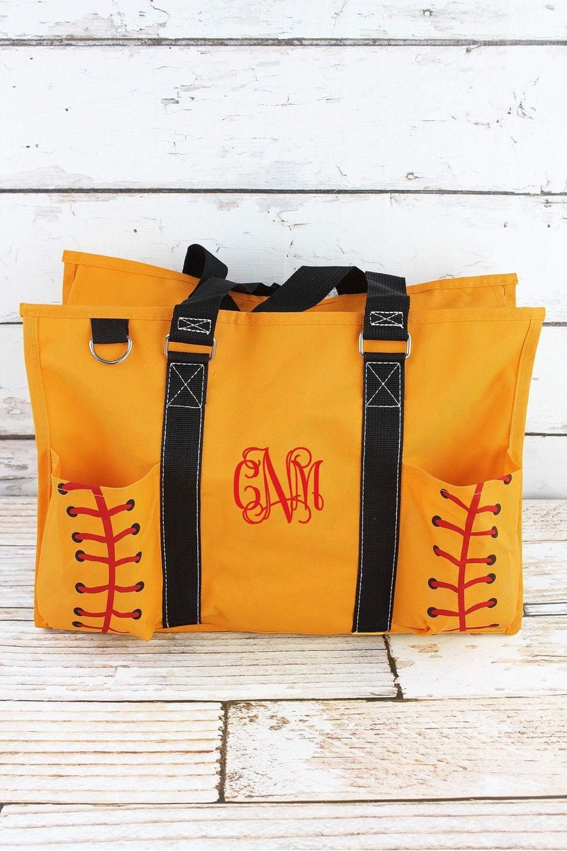 NGIL Softball Laces Utility Tote with Black Trim