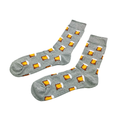 BEER MUG Socks Fits All, 70% Cotton, 25% Spandex, 5% Elastic