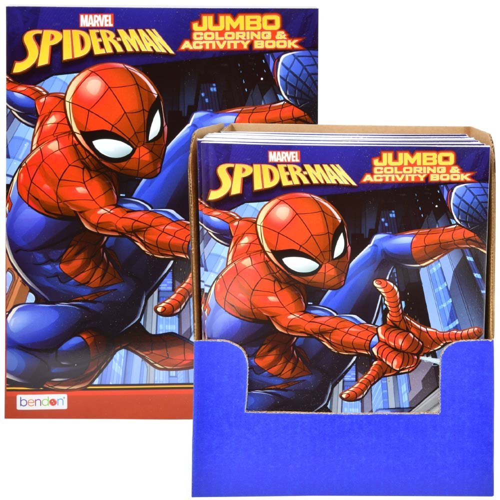 Spider-Man 64-Page Jumbo Coloring & Activity Book ƒ?? Licensed Marvel Kids Book