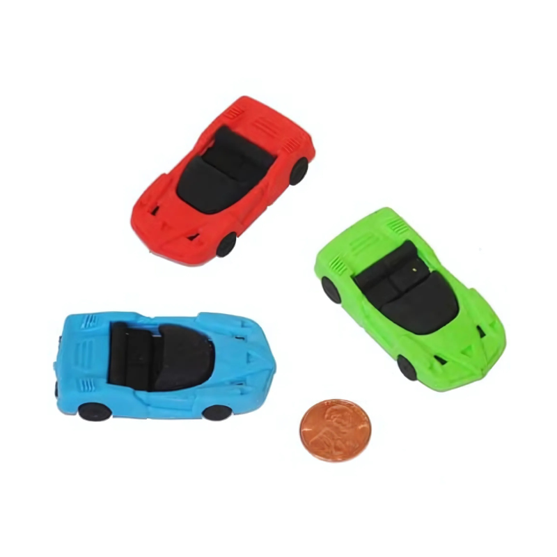 Sports Car Shaped Erasers (24 total cars in 2 bags) 56?› each