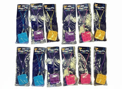 Square Pop Fidget Necklace ƒ?? 12-Pack (3 each: Yellow, Blue, Pink, Purple) or 12 multicolor