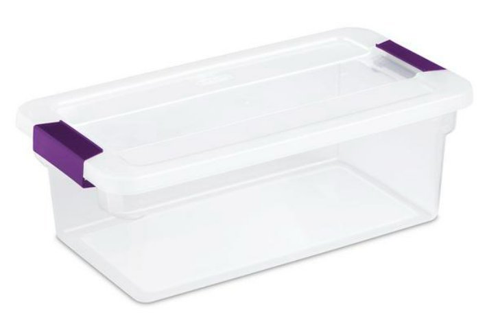 Sterilite -1751 - 6 Qt. ClearViewƒ?› Latch Box Sweet Plumb | A Gift to Hold Gifts!