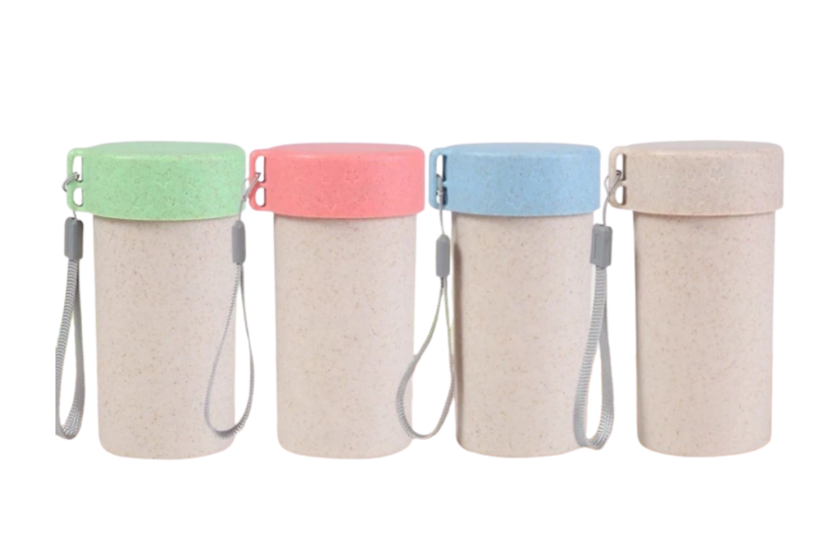 Stars Design Bamboo Fiber Bottle