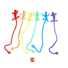 Sticky Lizards on a String (144 total sticky lizards in 2 bags) 16?› each