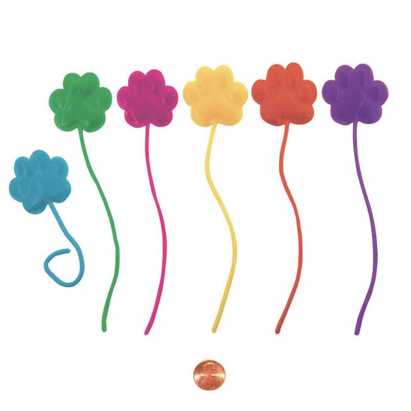 Sticky Paw Prints on a String  (144 total sticky paws in 2 bags) 13?› each