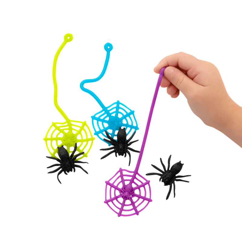 Sticky Spiders Web and Black Spider Set (48 web and spider sets in 2 bags) 36?› each
