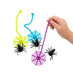 Sticky Spiders Web and Black Spider Set (48 web and spider sets in 2 bags) 36?› each