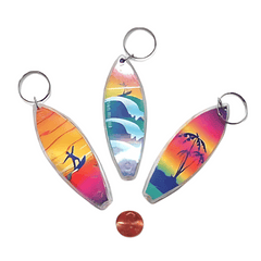 Surfboard Key Chain (24 total key chains in 2 bags) 48?› each