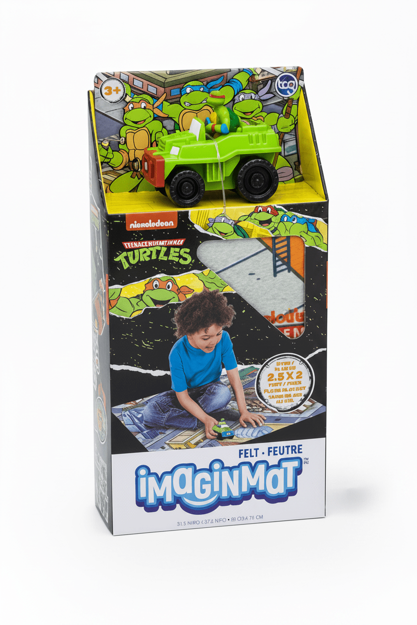 Teenage Mutant Ninja Turtles ImaginMat Set with Monster Truck Vehicle