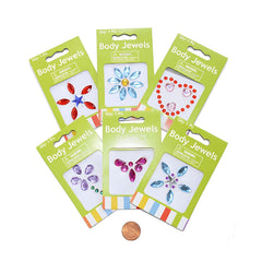 Deluxe Plastic Body Jewels (12/package) 56?› each