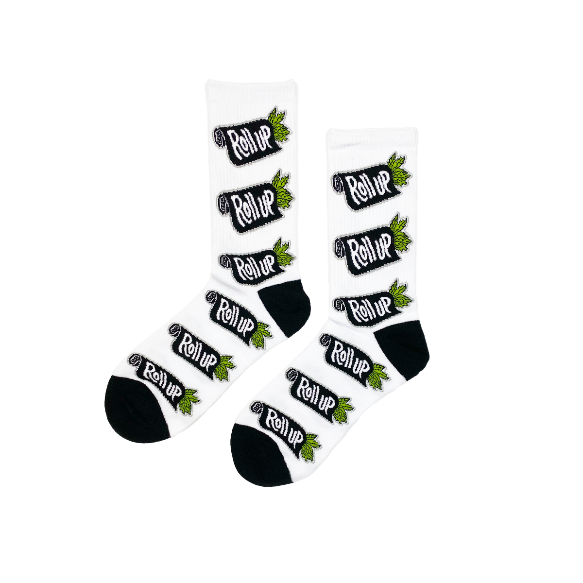 Roll Up Socks Fits All, 70% Cotton, 25% Spandex, 5% Elastic