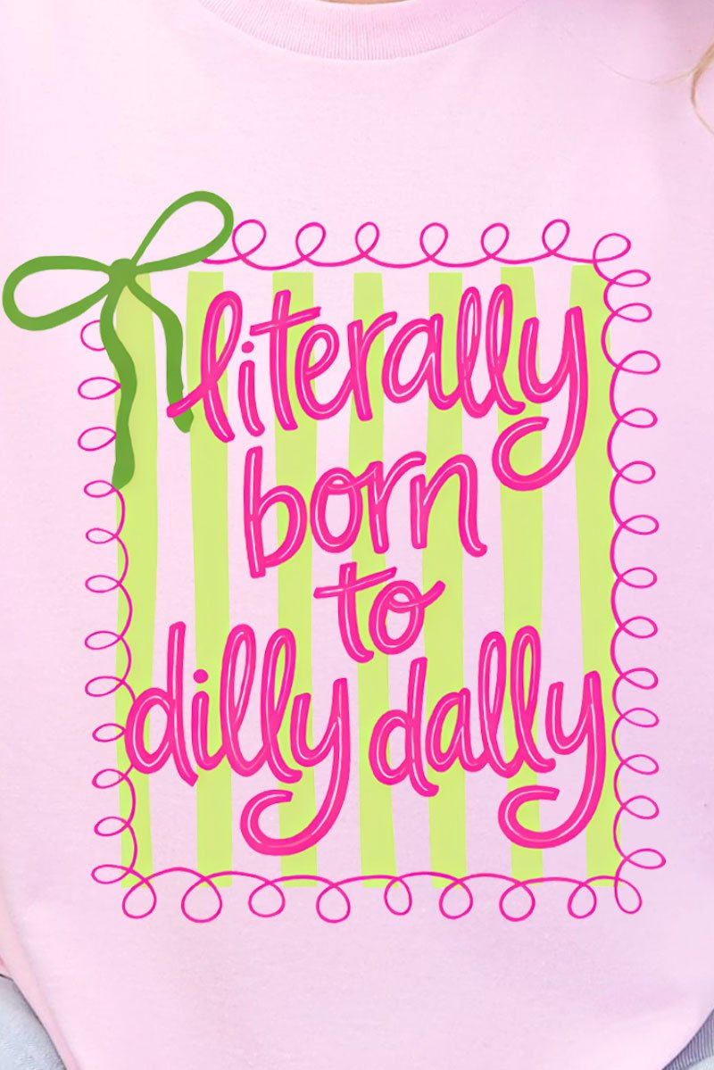 Swirls & Stripes Dilly Dally Ready To Press DTF Transfer