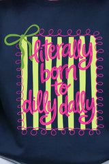 Swirls & Stripes Dilly Dally Ready To Press DTF Transfer