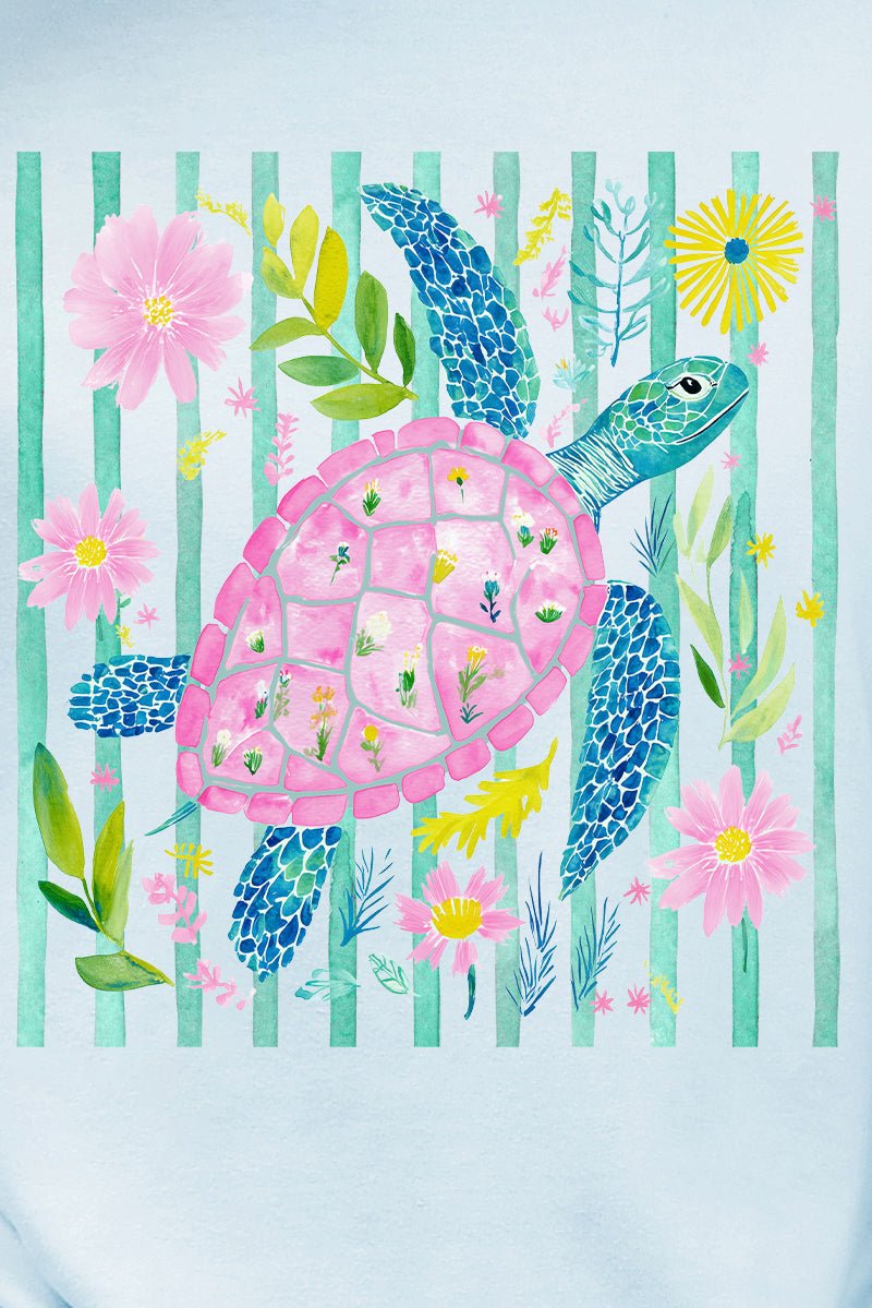 Turtle Coastal Garden Ready To Press DTF Transfer