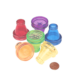 Plastic Transparent Prisms (24 total prisms in 2 bags) 28?› each