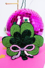 SALE! Viola Shake your Shamrocks Petite Seed Bead Purse