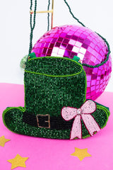 SALE! Viola Leprechaun Approved Petite Seed Bead Purse