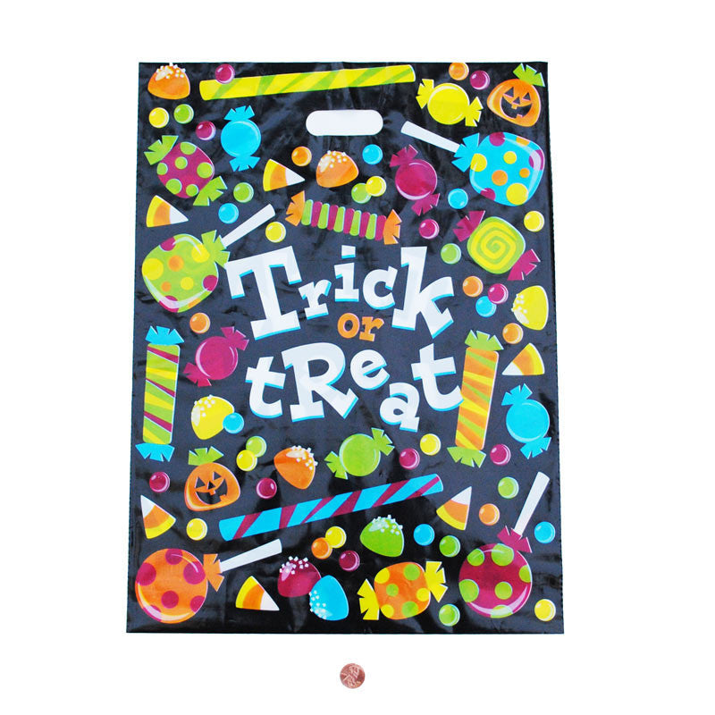 Trick or Treat Candy Bags (100 total plastic treat bags in 2 bags) 23?› each