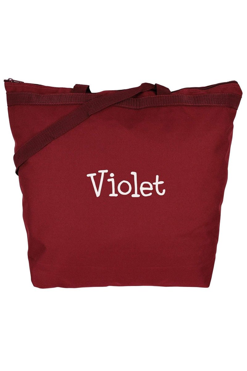 SALE! Liberty Bags Maroon Large Zipper Tote