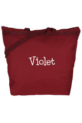 SALE! Liberty Bags Maroon Large Zipper Tote