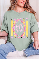 Pencil Perfect: Grade School Collection Comfort Colors Adult Ring-Spun Cotton Tee *Choose Your Grade