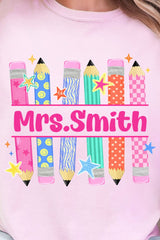Personalized Pencil Party Comfort Colors Adult Ring-Spun Cotton Tee