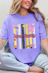 Personalized Teachers Rule Comfort Colors Adult Ring-Spun Cotton Tee