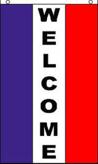 VERTICAL WELCOME 3 X 5 FLAG ( sold by the piece )