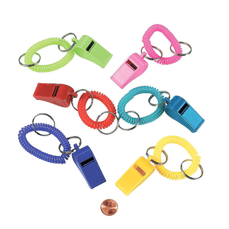 Whistle with Expando Bracelet (24 total whistles in 2 bags) 49?› each