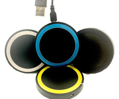 Wireless Charging Pad W USB Port & USB Cable FOR IOS and Android