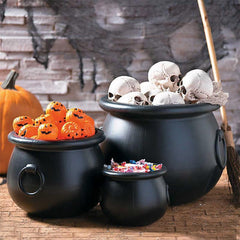 Black Plastic Cauldron Set (large, medium & small) $42.75 set
