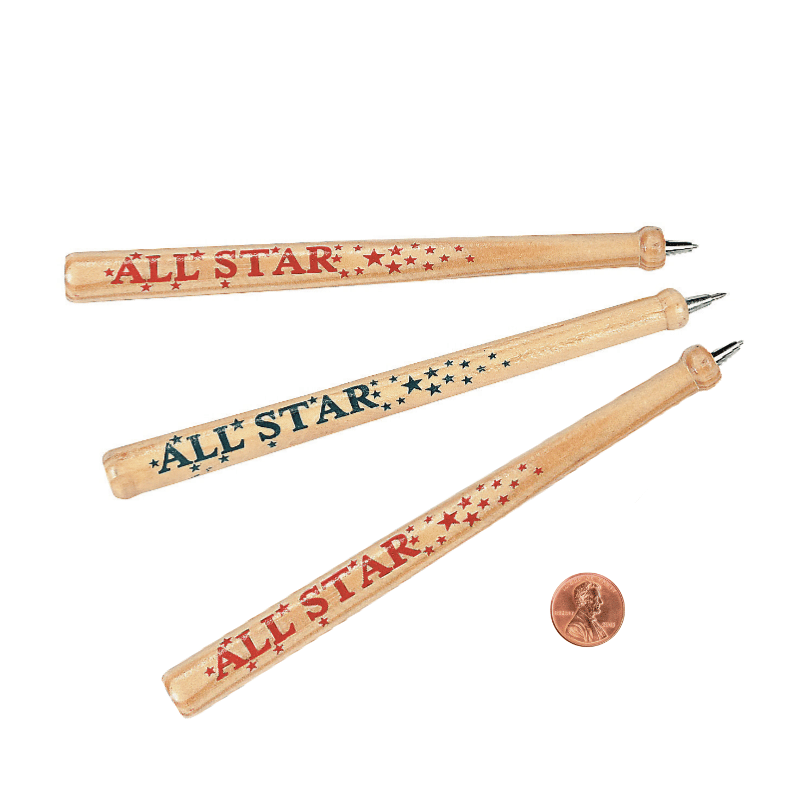 Wooden Baseball Pens (24 total baseball pens in 2 bags) 97?› each
